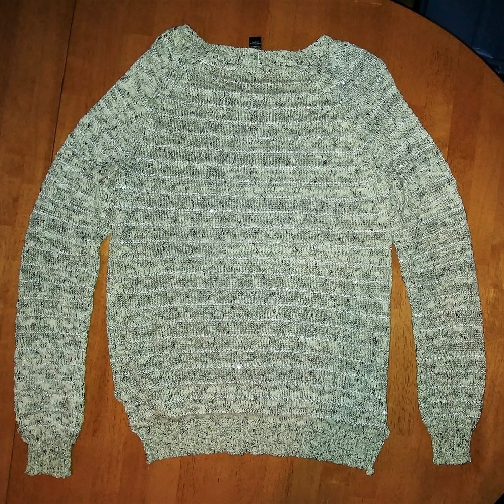 INC Marbeled Sweater with Embellishments XL